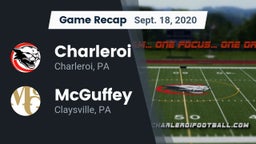 Recap: Charleroi  vs. McGuffey  2020