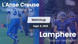 Matchup: L'Anse Creuse vs. Lamphere  2019