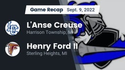 Recap: L'Anse Creuse  vs. Henry Ford II  2022