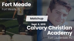 Matchup: Fort Meade vs. Calvary Christian Academy 2019