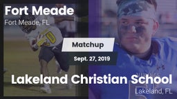 Matchup: Fort Meade vs. Lakeland Christian School 2019