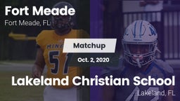 Matchup: Fort Meade vs. Lakeland Christian School 2020