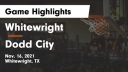 Whitewright  vs Dodd City   Game Highlights - Nov. 16, 2021