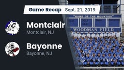 Recap: Montclair  vs. Bayonne  2019