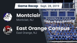 Recap: Montclair  vs. East Orange Campus  2019
