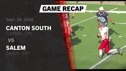 Recap: Canton South  vs. Salem  2016