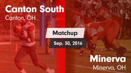 Matchup: Canton South vs. Minerva  2016