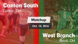 Matchup: Canton South vs. West Branch  2016