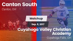 Matchup: Canton South vs. Cuyahoga Valley Christian Academy  2017