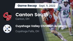 Recap: Canton South  vs. Cuyahoga Valley Christian Academy  2022