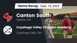 Recap: Canton South  vs. Cuyahoga Valley Christian Academy  2023