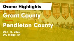 Grant County  vs Pendleton County  Game Highlights - Dec. 16, 2023