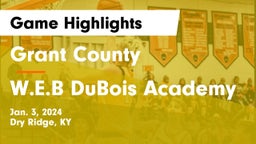 Grant County  vs W.E.B DuBois Academy Game Highlights - Jan. 3, 2024