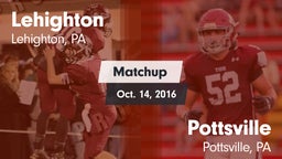 Matchup: Lehighton vs. Pottsville  2016