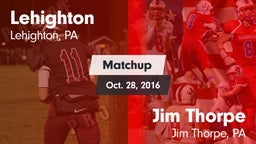 Matchup: Lehighton vs. Jim Thorpe  2016