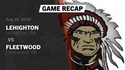 Recap: Lehighton  vs. Fleetwood  2016