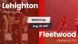 Matchup: Lehighton vs. Fleetwood  2017