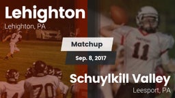 Matchup: Lehighton vs. Schuylkill Valley  2017