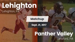 Matchup: Lehighton vs. Panther Valley  2017