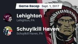 Recap: Lehighton  vs. Schuylkill Haven  2017