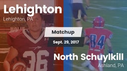 Matchup: Lehighton vs. North Schuylkill  2017