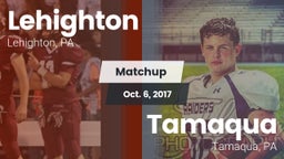 Matchup: Lehighton vs. Tamaqua  2017