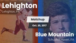 Matchup: Lehighton vs. Blue Mountain  2017