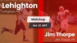 Matchup: Lehighton vs. Jim Thorpe  2017