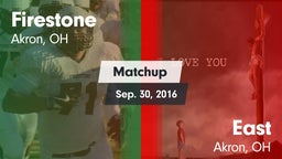 Matchup: Firestone vs. East  2016