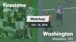 Matchup: Firestone vs. Washington  2016
