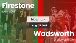Matchup: Firestone vs. Wadsworth  2016