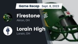 Recap: Firestone  vs. Lorain High 2023