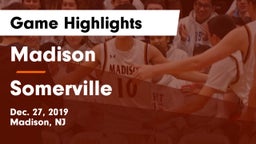 Madison  vs Somerville  Game Highlights - Dec. 27, 2019