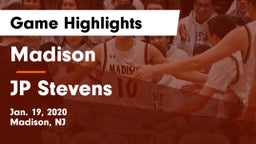 Madison  vs JP Stevens  Game Highlights - Jan. 19, 2020