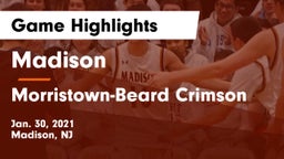 Madison  vs Morristown-Beard Crimson Game Highlights - Jan. 30, 2021