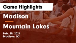 Madison  vs Mountain Lakes  Game Highlights - Feb. 20, 2021