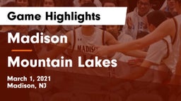 Madison  vs Mountain Lakes  Game Highlights - March 1, 2021