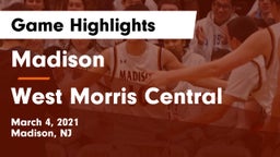 Madison  vs West Morris Central  Game Highlights - March 4, 2021