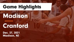 Madison  vs Cranford  Game Highlights - Dec. 27, 2021