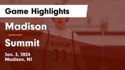 Madison  vs Summit  Game Highlights - Jan. 3, 2024