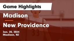 Madison  vs New Providence  Game Highlights - Jan. 20, 2024