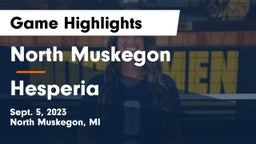 North Muskegon  vs Hesperia  Game Highlights - Sept. 5, 2023