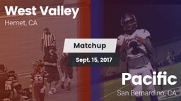 Matchup: West Valley High vs. Pacific  2017