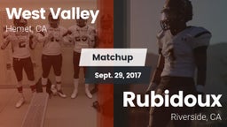 Matchup: West Valley High vs. Rubidoux  2017