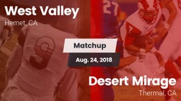 Matchup: West Valley High vs. Desert Mirage  2018