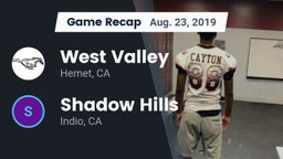 Recap: West Valley  vs. Shadow Hills  2019