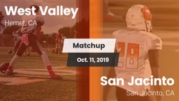 Matchup: West Valley High vs. San Jacinto  2019