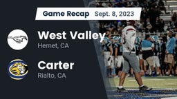 Recap: West Valley  vs. Carter  2023