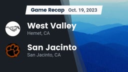 Recap: West Valley  vs. San Jacinto  2023