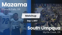 Matchup: Mazama vs. South Umpqua  2017